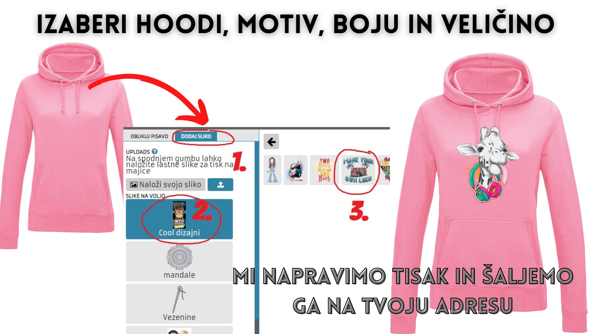 Napravi svojo lično majico ili hoodi